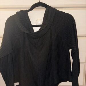 American Eagle Outfitters Charcoal Cowl Neck Sweater